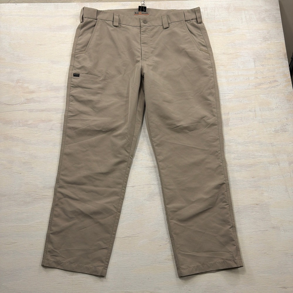 5.11 Tactical Pant Fast-Tac Urban 38x30 Water-Resistant Khaki Tan Mens